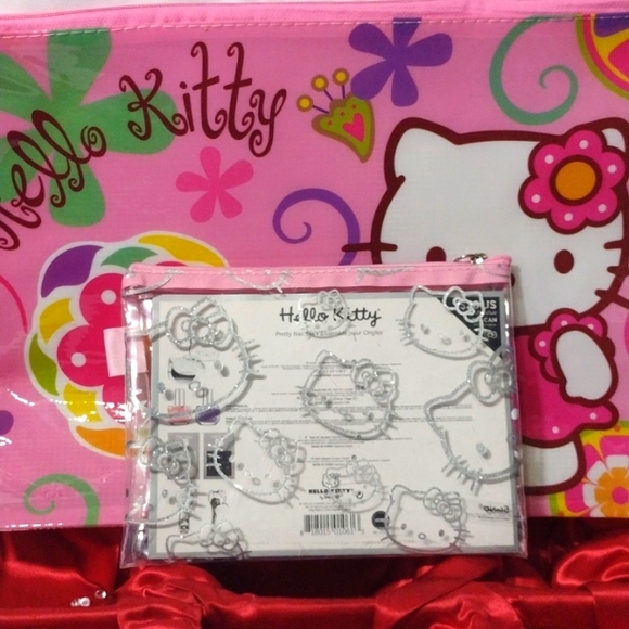 Hello Kitty Handbags - Hello Kitty Sparkling 💖 Pink Pouch Valuables, Zippered Case Laptop, Ipad NWT